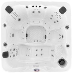 American Spas 6-Person Lounger 100-Jet Spa with Bluetooth Sound System And LED Waterfall