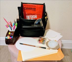 Artists Deluxe Kit/ Starter/ Gift Set + Mighty Bright Clip On light