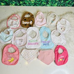 Bundle / lot baby boy bibs baby girl