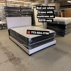 Werhouse Furniture Open To Public Queen Bed Frame Headboard With Mattress And Box Spring $279 Only 