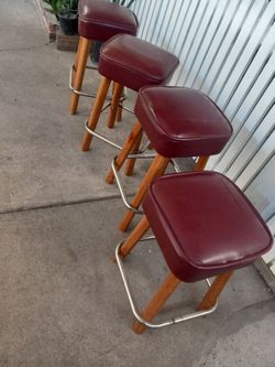 Set of 4 Vintage Bar Stools