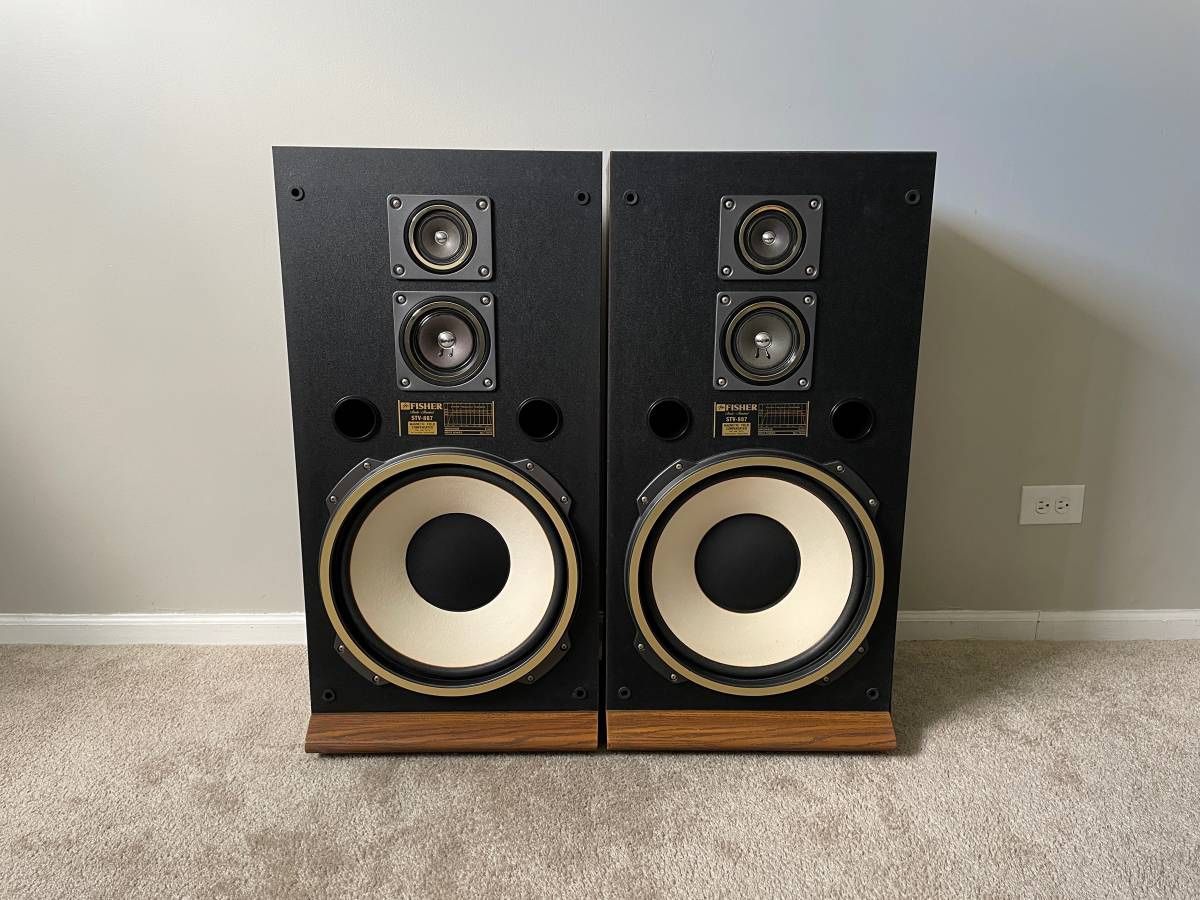Fisher STV-887 3 Way Home Floor Standing Speakers