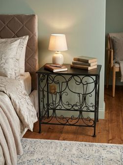 Black  Metal  Side Table