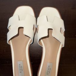 STEVE MADDEN HADYN WHITE LEATHER
