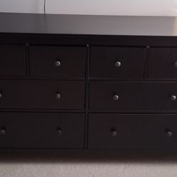 IKEA Hemnes 8 Dresser Black-brown 