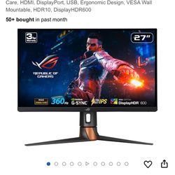 ASUS ROG Swift 360Hz 27” 1440P HDR Gaming Monitor (PG27AQN)