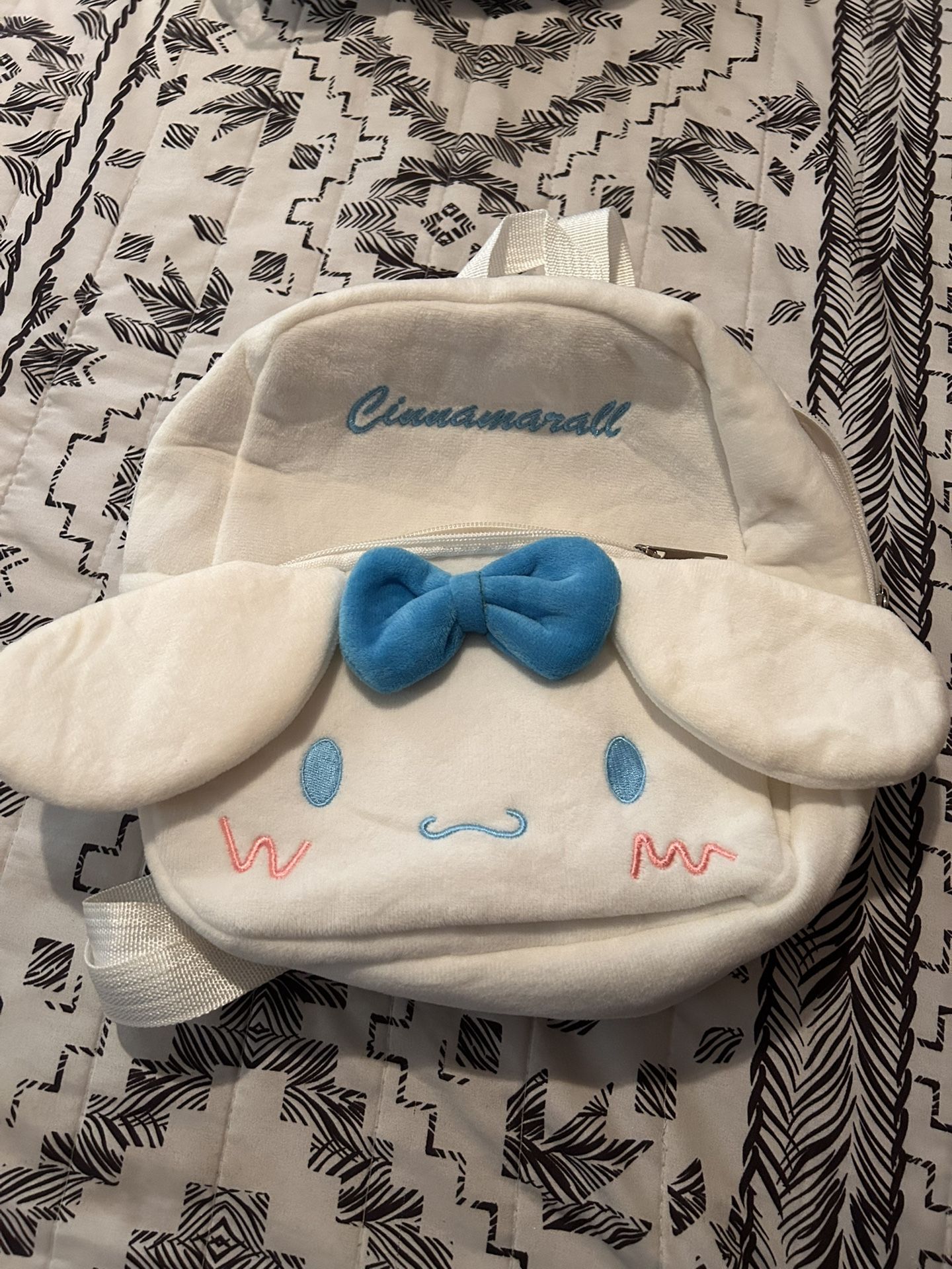 Cinnamaroll Plush Backpack With Luggage Bag