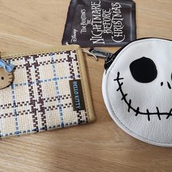 Vintage Hello Kitty Wallet & Loungefly Jack Coin Purse