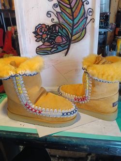 Mou Suede Shearling Ankle Boots