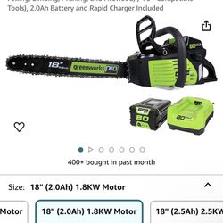 green works electric chainsaw