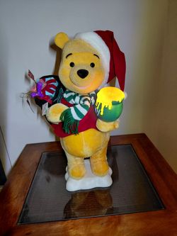 Vintage Telco Motion-ette WINNIE THE POOH Light Up Christmas Hunny, WORKS