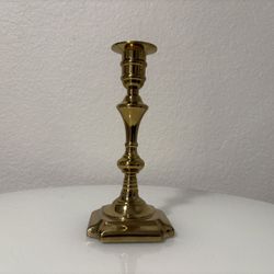 Gold Brass Candlestick Holder
