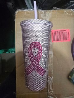 Pink rhinestone cups