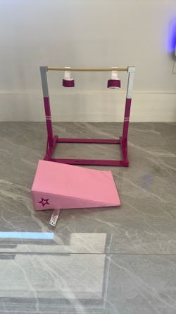American girl, gymnastics set