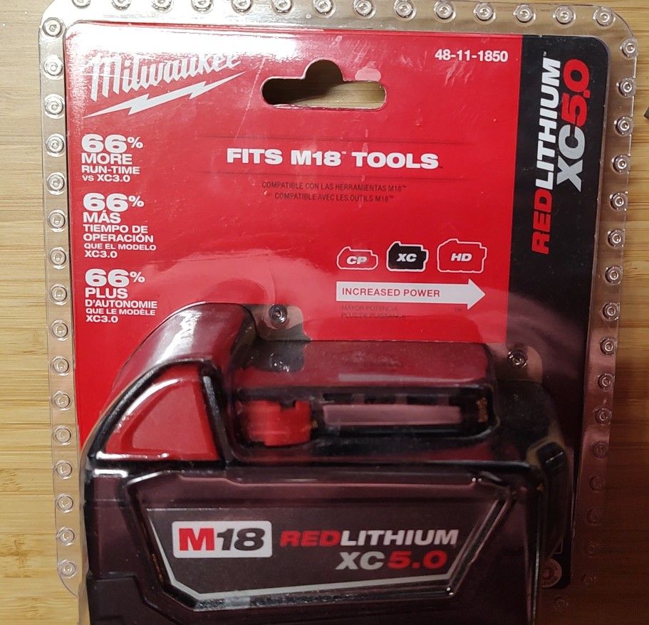 Brand New Milwaukee M18 XC5.0 Battery
