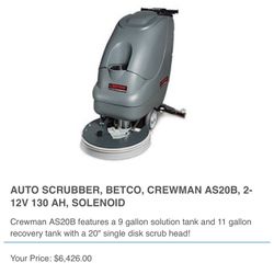 Betco Floor Scrubber 