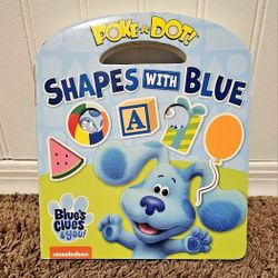 Melissa & Doug Blue's Clues & You! Children's Book - Poke-A-Dot: Shapes with Blue