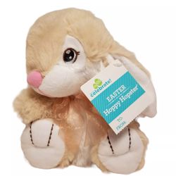 Dan Dee EASTER HOPPY HOPSTER BUNNY RABBIT PLUSH 7" Tan Beige Stuffed Animal Toy