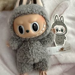 SESAME BEAN Exciting Macaron LABUBU Vinyl Plush Pendant