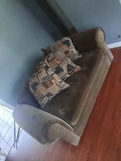Olive Green Fabric Sofa Couch.. Best offer