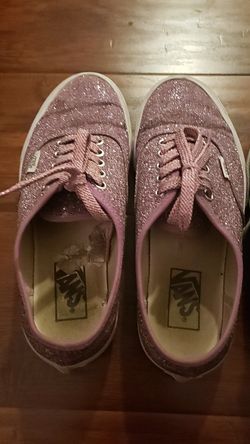 Sneaker lot..glitter vans,black vans,grey crocs