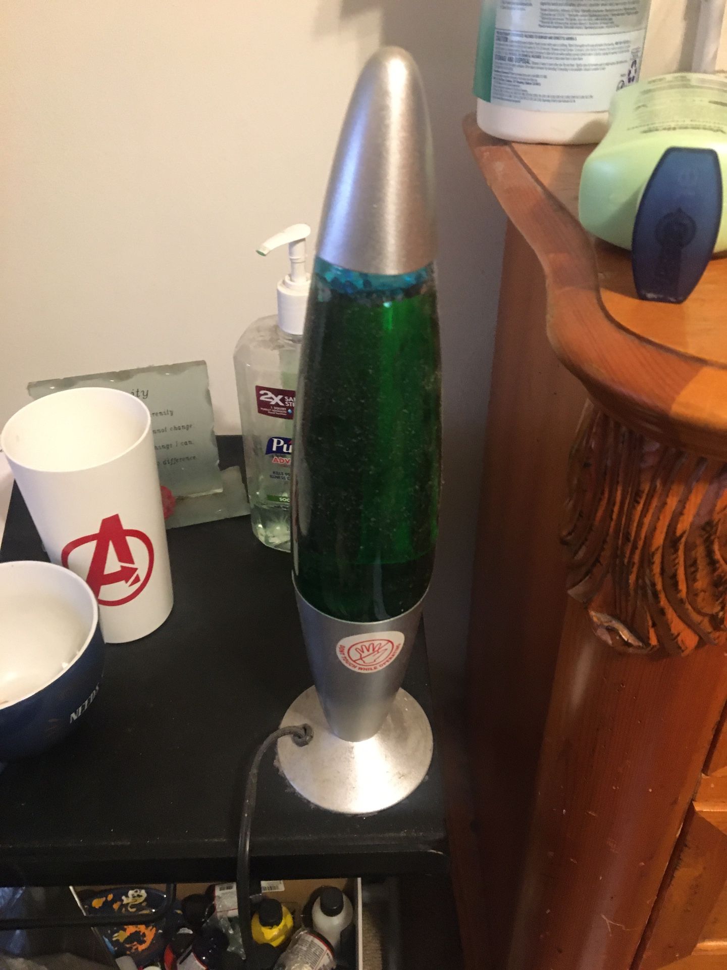 Nostalgic Vibe Red And Green Lava Lamps 