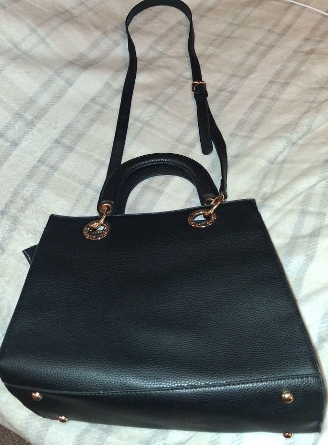 Badgley Mischka Purse With Removable Straps Black