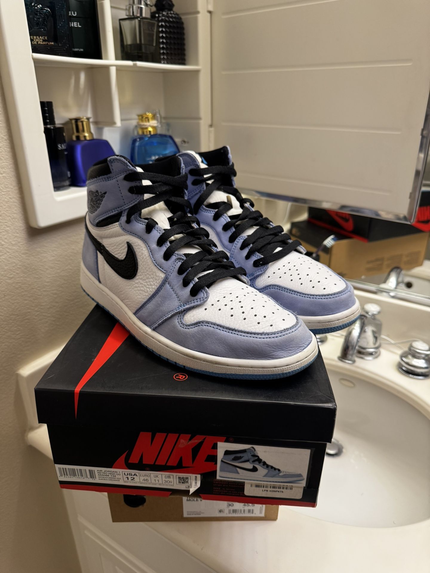 Men’s Jordan 1 Size 12 Used University Blue