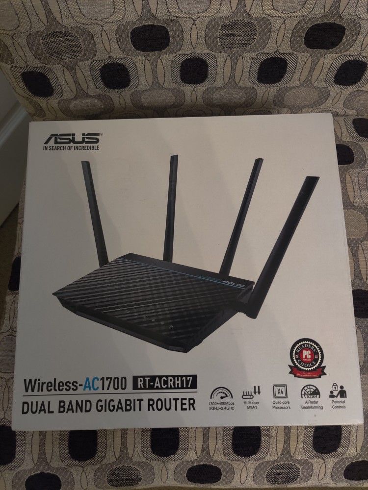 Asus Wireless-AC1700 Dual Band Gigabit Wi-fi Router

