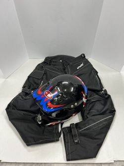 Extra Large Motorcycle Helmet Plus Pants