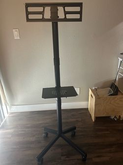 BONTEC Rolling Mobile TV Stand Cart (Fits 23"-60" TVs) – Already Assembled!