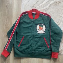 Ebbets Field Flannels Baseball Jacket Size Medium