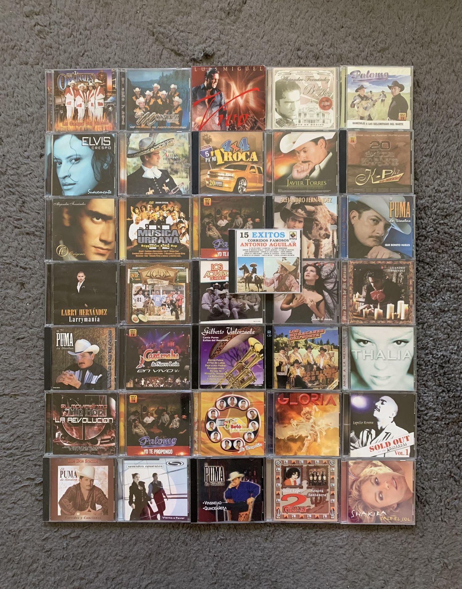 Spanish/Mexican Music Cd Lot