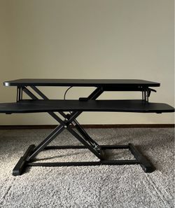 Standing desk converter