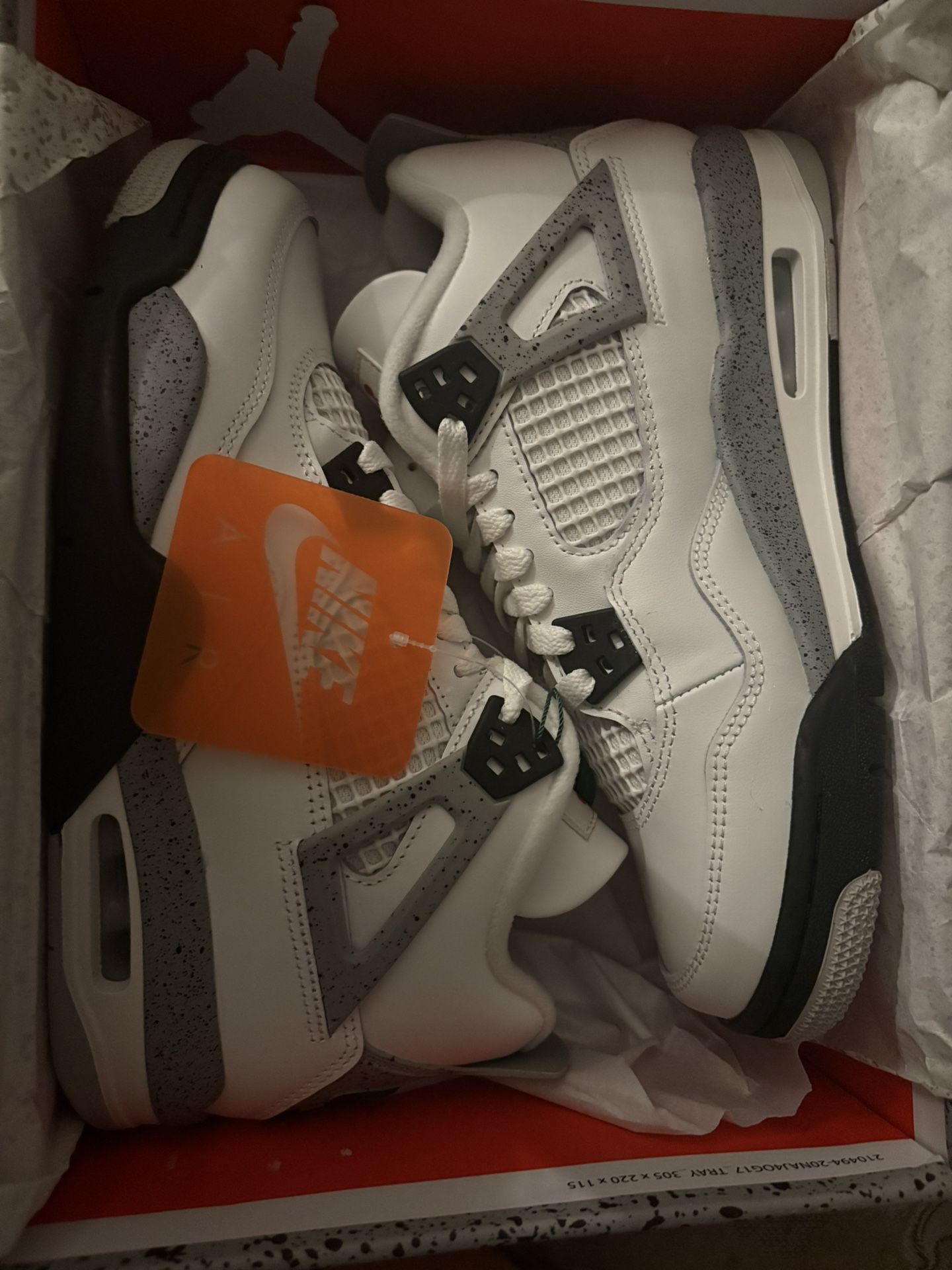 jordan 4 “white cement” gs