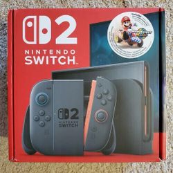 New Nintendo Switch 2 Console With Mario Kart World Bundle.