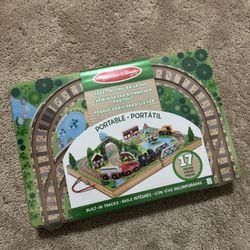 NEW-Melissa And doug Take Along Railway