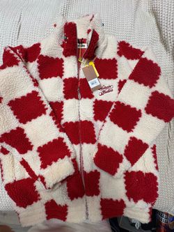 Small Watson Studios Checkered Sherpa Zip Jacket