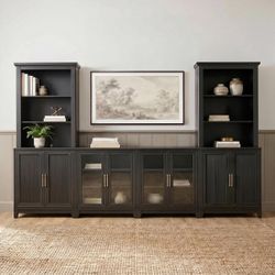 6-Piece Media Center – Martha Stewart Bedford – Retail $2,890 – Delivery Available