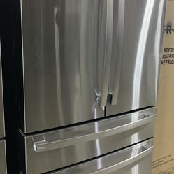 Refrigerator Stainless Steel 4 Door French With Dual Dispenser Auto Fill Pitcher Great Deal!