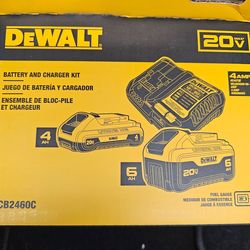 FIRM! Brand new Dewalt 20v Battery Starter Kit with 6.0, 4.0 and charger FIRM ON PRICE
