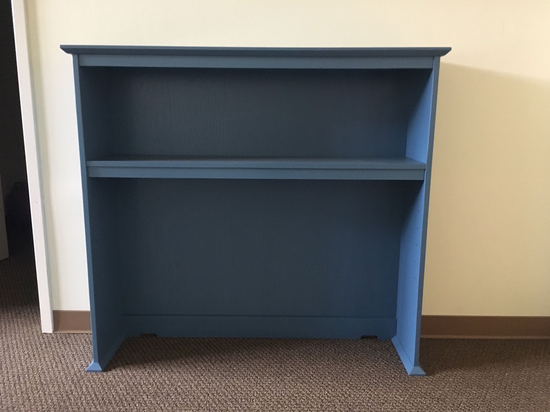Blue office desk + Bed board (can be sold separately)