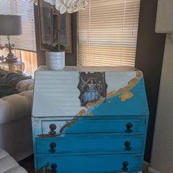 Hand Painted Vintage Desk