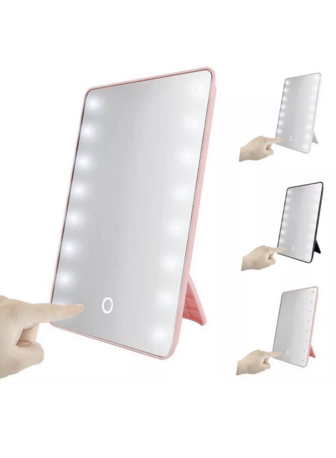 16 LED Light Vanity Mirror 10X Magnifying Touch Screen Makeup Cosmetic Stand