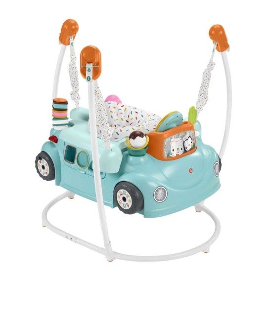  Fisher-Price 2-In-1 Sweet Ride Jumperoo Baby Activity Center For Infants And Toddlers