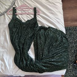 Fashion Nova Harriet Sequin Gown - Emerald
