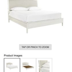 Queen Bed Frame And (2) Night Stands