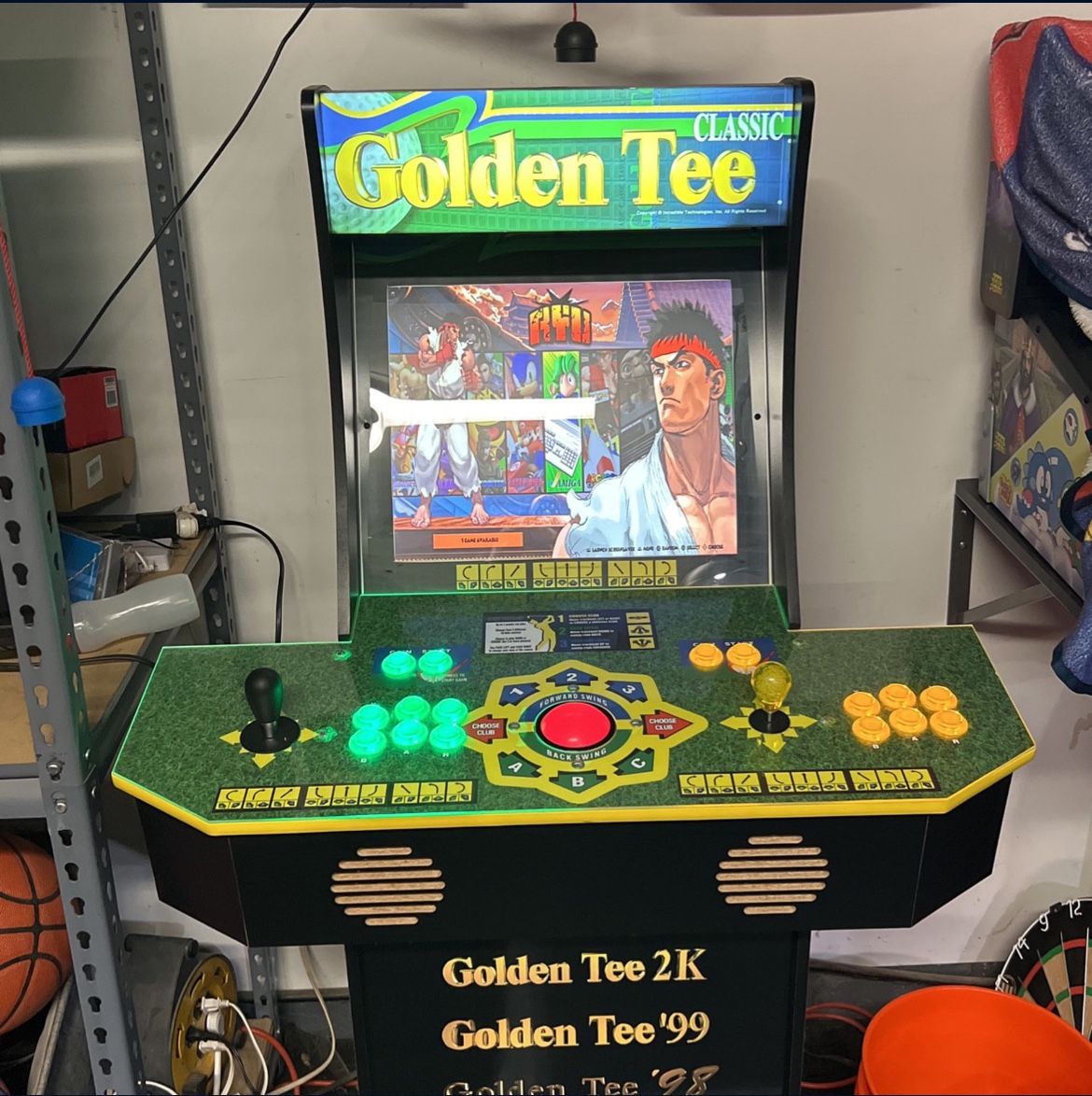 Modded Arcade Machine ,Golden Tee Arcade Style 10,000 Games 