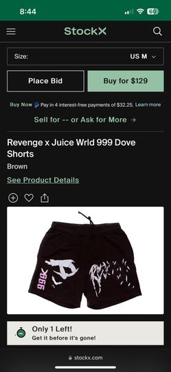 Juice Wrld X Revenge Shorts (Brown)