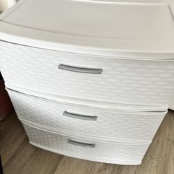White Plastic Drawer 